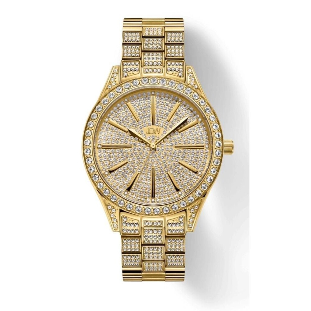 JBW Cristal 39 Women's 18K Gold-Plated Diamond Watch J6346A